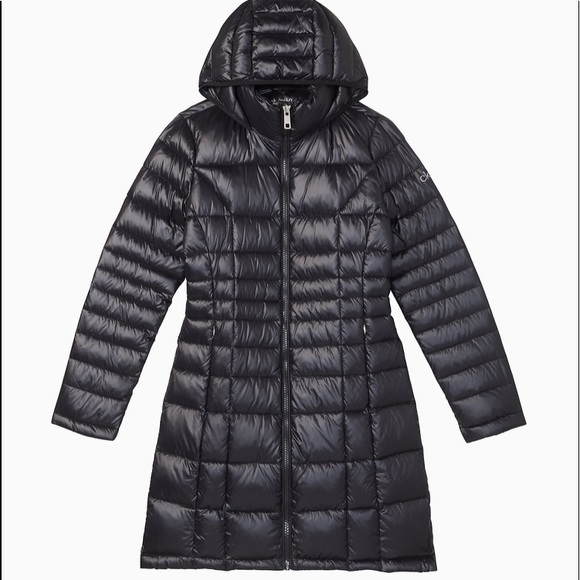 Calvin Klein Jackets & Blazers - Calvin Klein packable down hooded long puffer jack